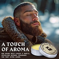 Striking Viking Vanilla Beard Balm Styles Strengthens Softens Beards Mustaches Natural Beard Conditioner Wax With Organ