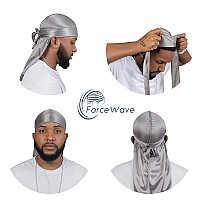 Forcewave 12 Pieces Silky Durag For Men Women Satin Durags For 360 Waves