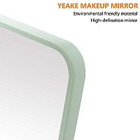 Yeake Table Desk Vanity Makeup Mirror8Inch Portable Folding Mirror With Metal Stand 90Adjustable Rotation Tavel Make Up Mirror