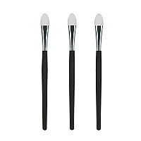 Lormay 3 Pcs Silicone Eyeshadow And Lip Mask Makeup Brushes Professional Tools For Applying Cream Or Liquid Eye Shadows And Lip