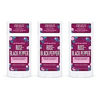 Schmidts Aluminum Free Natural Deodorant For Women And Men Rose Black Pepper For Sensitive Skin With 24 Hour Odor Protection