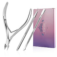 Cuticle Trimmer With Cuticle Pusher And Cutteryinyin Cuticle Remover Nippers Professional Stainless Steel Cutter Clipperspedic