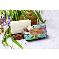 The English Soap Company Anniversary Wrapped Soap Bar Luxury Coconut Shea Butter Soap Bar Moisturising Soap Bar For Face And B