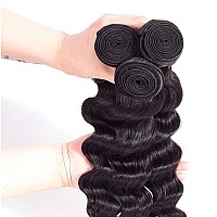 12A Grade Brazilian Virgin Loose Wave Hair 3 Bundles 16 16 16 300G 100 Unprocessed Virgin Brazilian Remy Loose Deep Wave Hum