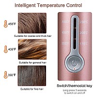 Automatic Hair Curling Iron For Long Hair Auto Curler Ceramic Self Rotating Curling Wand Spinning Spiral Curling Wand Professional 360 Rotating Styling Wand Gifts For Women 1.1 Inch Pink