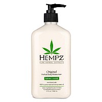 Hempz Original Natural Hemp Seed Oil Body Moisturizer With Shea Butter Ginseng Pure Herbal Skin Lotion For Dryness Nourishi