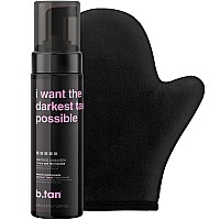 Btan Dark Self Tanner Kit Get The Darkest Tan Possible Bundle Darkest Self Tanning Mousse W Self Tanning Mitt Applicator 1