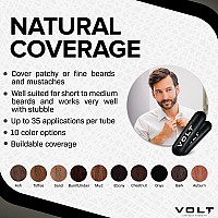 Volt Grooming Instant Beard Color Eco 2 Pack Refill Smudge And Water Resistant Quick Drying Brush On Color For Beards Mustach