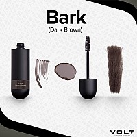 VOLT Grooming Instant Beard Color ECO 2 Pack Refill - Smudge and Water Resistant Quick Drying Brush on Color for Beards and Mustaches, Bark (Dark Brown)