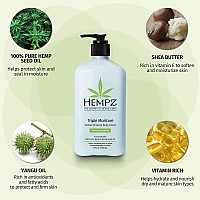 Hempz Natural Triple Moisture Herbal Whipped Body Cream With 100 Pure Hemp Seed Oil For 24Hour Hydration Moisturizing Vegan S