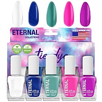 Eternal Nail Polish Set 5 Piece Kit Long Lasting Quick Dry And Cruelty Free Made In Usa 046 Fluid Ounces Each Tie Dye