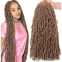 Leeven 18 Inch 2 Packs Synthetic New Faux Locs Crochet Braids Hair Extend 27 Soft Locs Braiding Hair For Women 18 Rootspack Bl