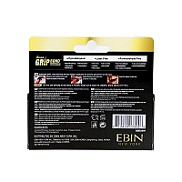 Ebin New York Grip Bond Eyelash Adhesive Paddle Type Whitedries Clear 018 Oz Hypoallergenic Latex Free Formaldehyde Free