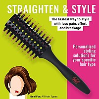 Wet Brush Straighten Style Round Brush For All Hair Types A Perfect Blow Out With Less Pain Effort And Breakage Open Ba