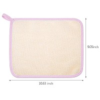 Tatuo 5 Pcs Exfoliating Face And Body Wash Cloths Towel Weave Bath Cloth Exfoliating Scrub Cloth Massage Bath Cloth For Women An