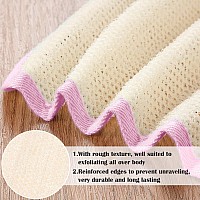 Tatuo 5 Pcs Exfoliating Face And Body Wash Cloths Towel Weave Bath Cloth Exfoliating Scrub Cloth Massage Bath Cloth For Women An