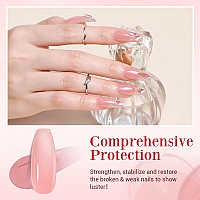 Azurebeauty Nail Repair Kit For Broken Cracked Split Weak Nails Emergency Easy Quick Fix Crystal Jelly Pink Transparent Dip Pow