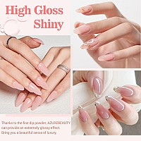 Azurebeauty Nail Repair Kit For Broken Cracked Split Weak Nails Emergency Easy Quick Fix Crystal Jelly Pink Transparent Dip Pow