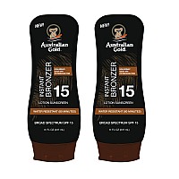 Australian Gold Spf 15 Lotion Bronzer Twin Pack 8 Fl Oz Pack Of 2