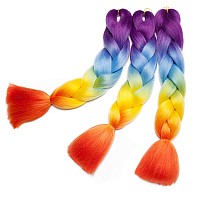 Benehair Rainbow Braiding Hair 6 Bundleslot 24Inch Jumbo Braiding Hair Extensions High Temperature Synthetic Braid Hair Braidin