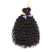 Brazilian Water Wave Human Hair Bundles With Frontal 13X4 Free Part Lace Frontal Virgin Human Hair Bundles Human Hair Extensions