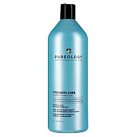 Pureology Strength Cure Shampoo for Damaged & Color-Treated Hair, 33.8 Fl Oz