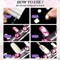 6 Sets Nail Tips Stand Holder Acrylic Nail Tips Practice Display Stand Magnetic Nail Art Holder Manicure Finger Training Stands