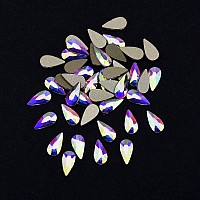 100Pcs Drop Shape 3D Nail Design Flatback Ab Rhinestones For Nail Art Dekor 3 Size Mix