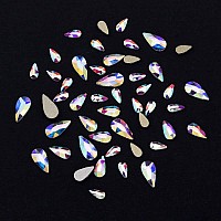 100Pcs Drop Shape 3D Nail Design Flatback Ab Rhinestones For Nail Art Dekor 3 Size Mix