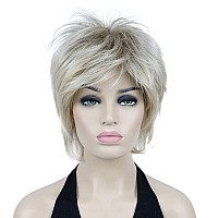 Lydell Short Layered Shaggy Wavy Full Synthetic Wigs R1226 Blonde Mix