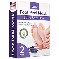 Foot Peel Mask 2 Pairs For Baby Soft Skin Remove Dead Skin Dry Cracked Feet Callus Spa Made With Aloe Vera Extract Wom