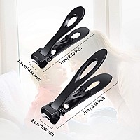 Mudder 2 Pieces Oversized Thick Nail Clippers Wide Nail Cutter For Thick Toenails And Fingernails 15Mm Nail Clippers Stainless