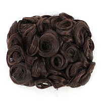 Swacc Short Messy Curly Dish Hair Bun Extension Easy Stretch Hair Combs Clip In Ponytail Extension Scrunchie Chignon Tray Ponyta