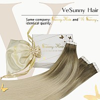 Ve Sunny Tape In Hair Extensions Human Hair Ombre Blonde Tape Ins Human Hair Extensions Brown To Blonde Tape In Hair Extensions