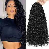 Dansama Gogo Curl Crochet Hair 18 Inch 28 Strands Curly Crochet Hair Ocean Wave Crochet Hair Water Wave Synthetic Braiding Hair