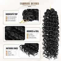 Dansama Gogo Curl Crochet Hair 18 Inch 28 Strands Curly Crochet Hair Ocean Wave Crochet Hair Water Wave Synthetic Braiding Hair