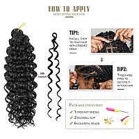 Dansama Gogo Curl Crochet Hair 18 Inch 28 Strands Curly Crochet Hair Ocean Wave Crochet Hair Water Wave Synthetic Braiding Hair