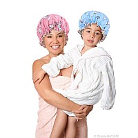 Unicorn Shower Caps For Longthick Hair Cute Hair Cover For Women And Girl Waterproof Bath Hat Double Layer Bonnet