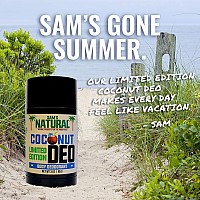 Sams Natural Deodorantdeoderant 3 Oz Natural Vegan And Cruelty Free Americas Favorite Coconut