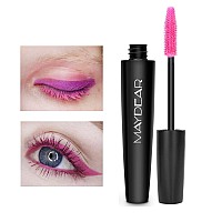 Maydear Pink Mascara For Eyelashes Waterproof Colored Mascara Long Lasting Smudgeproof Colorful Mascara For Women Fast Dry Leng