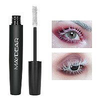 Maydear White Mascara For Eyelashes Waterproof Colored Mascara Long Lasting Smudgeproof Color Mascara For Women Fast Dry Length