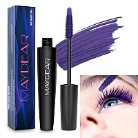 Maydear Purple Mascara For Eyelashes Waterproof Colored Mascara Long Lasting Smudgeproof Color Mascara For Women Fast Dry Lengt