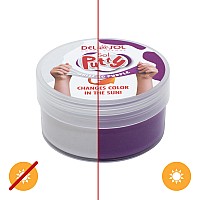 Del Sol Color-Changing Putty - White to Purple, 2.05oz