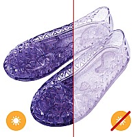 Del Sol Color-Changing Jelly Shoes - Purple, Size 2 Kid