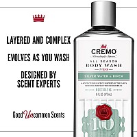 Cremo Richlathering Silver Water Birch Body Wash A Revitalizing Combination Of Glacierfed Streams And White Birch 16 Fl Oz