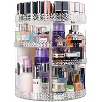 Hemtroy 360 Degree Rotating Makeup Organizer Extra Large Capacity Perfume Organizer Removable Diy 7 Layers Make Up Organizer F