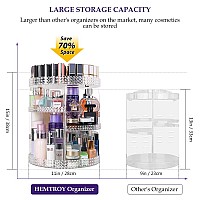 Hemtroy 360 Degree Rotating Makeup Organizer Extra Large Capacity Perfume Organizer Removable Diy 7 Layers Make Up Organizer F