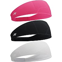 Zollen Headbands for Women, Elastic Sweat Bands Non Slip, Moisture Wicking & Quick Dry for Yoga, Work Outs,Sport Activities