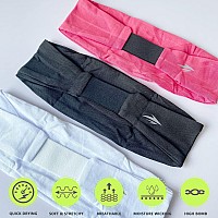 Zollen Headbands for Women, Elastic Sweat Bands Non Slip, Moisture Wicking & Quick Dry for Yoga, Work Outs,Sport Activities