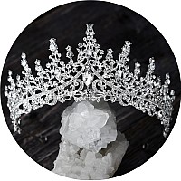 Sweetv Crystal Wedding Tiara For Womenroyal Queen Crownrhinestone Princess Tiara Hair Accessories For Quinceanera Pageant Prom